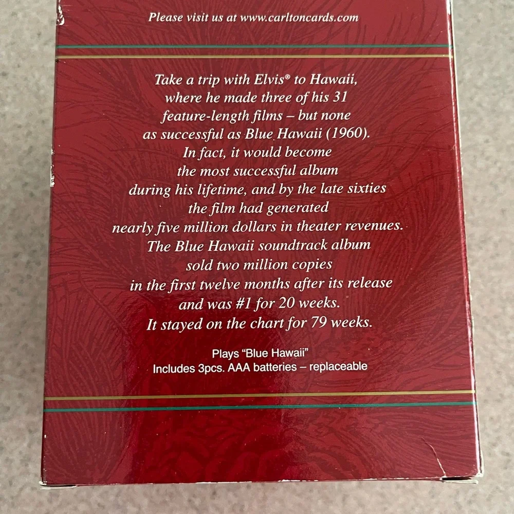 Elvis Hallmark Ornament 2002 - Picture 2 of 10